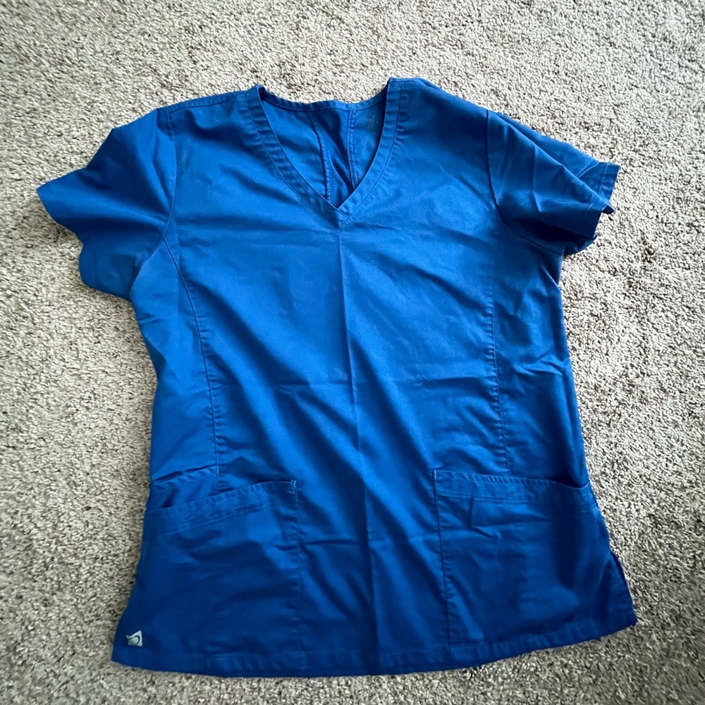 Royal blue scrub set